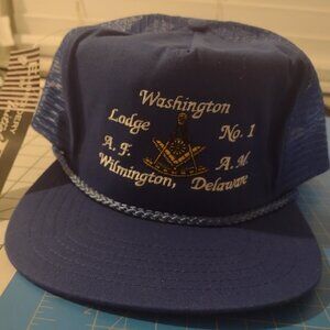 Freemason Lodge no. 1 themed trucker style hat NWT